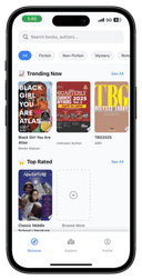 Aperçu de l'application mobile Bookworm